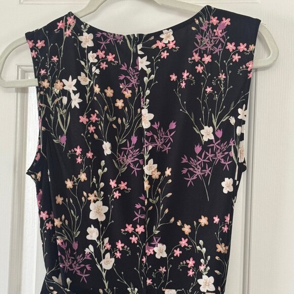 American Living Womens Black Floral Dress Size 8 - Picture 13 of 16